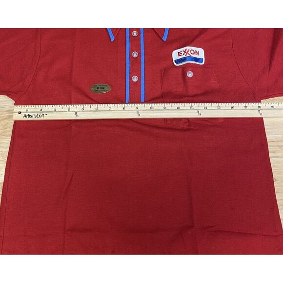 Vtg Unitog Exxon‎ Shirt Men's Medium Gas Oil Industry Employee Workwear Uniform - Picture 3 of 12